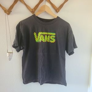 Vans tee shirt checkers boys